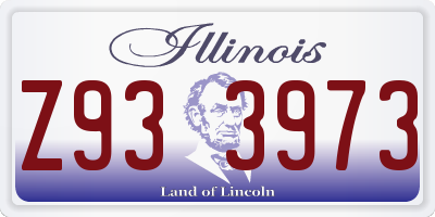 IL license plate Z933973