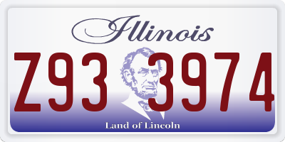 IL license plate Z933974