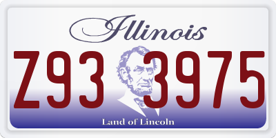 IL license plate Z933975