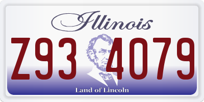 IL license plate Z934079