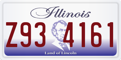IL license plate Z934161