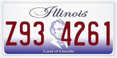 IL license plate Z934261
