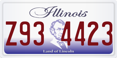 IL license plate Z934423