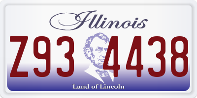 IL license plate Z934438