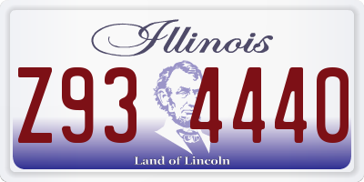 IL license plate Z934440