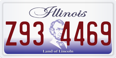 IL license plate Z934469