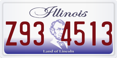 IL license plate Z934513
