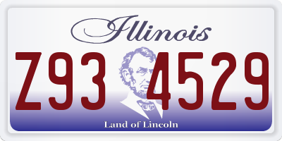 IL license plate Z934529