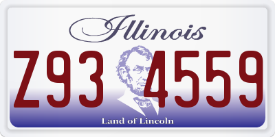 IL license plate Z934559