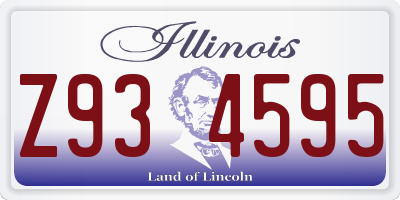 IL license plate Z934595