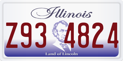 IL license plate Z934824