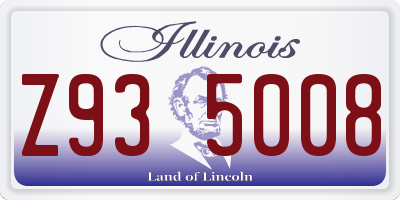 IL license plate Z935008
