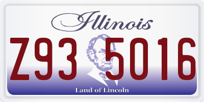 IL license plate Z935016