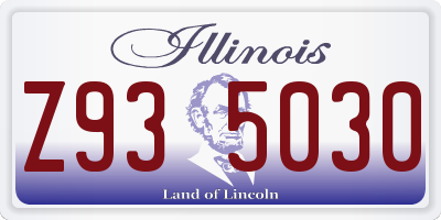 IL license plate Z935030