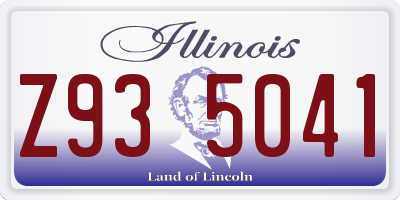 IL license plate Z935041