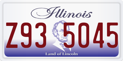 IL license plate Z935045