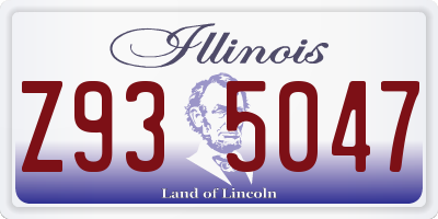 IL license plate Z935047