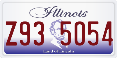IL license plate Z935054