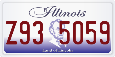 IL license plate Z935059