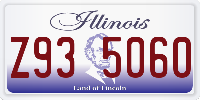 IL license plate Z935060