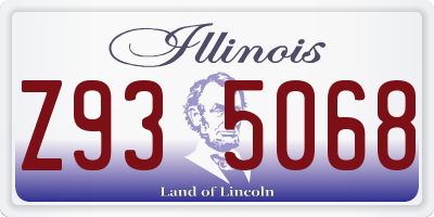 IL license plate Z935068