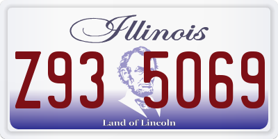 IL license plate Z935069