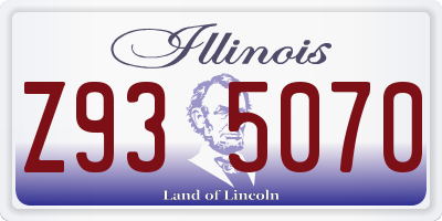 IL license plate Z935070