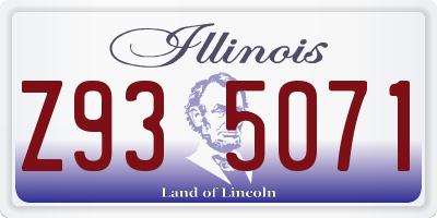 IL license plate Z935071