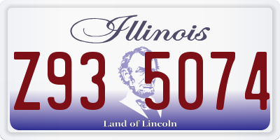 IL license plate Z935074