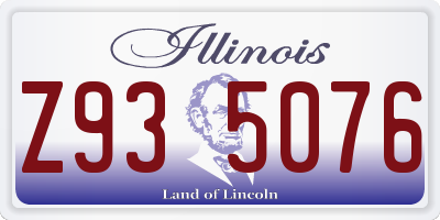 IL license plate Z935076