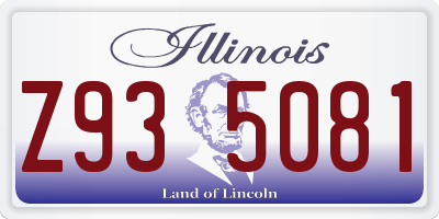 IL license plate Z935081