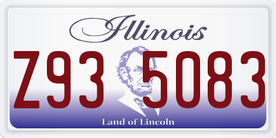 IL license plate Z935083