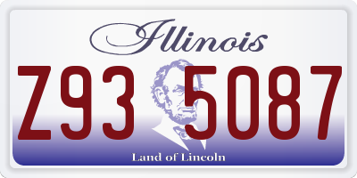 IL license plate Z935087