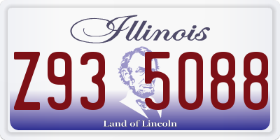 IL license plate Z935088