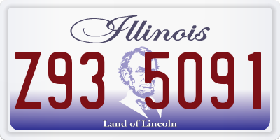 IL license plate Z935091