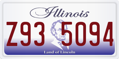 IL license plate Z935094