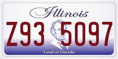 IL license plate Z935097