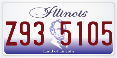 IL license plate Z935105