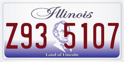 IL license plate Z935107