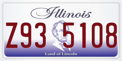 IL license plate Z935108