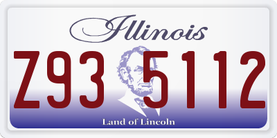 IL license plate Z935112