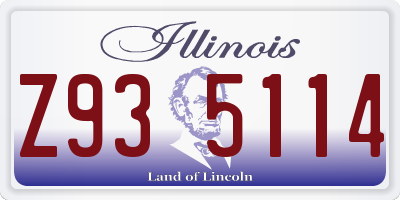 IL license plate Z935114