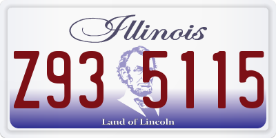 IL license plate Z935115