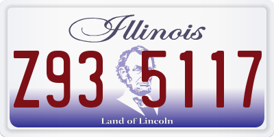 IL license plate Z935117