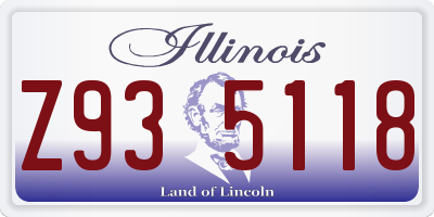 IL license plate Z935118