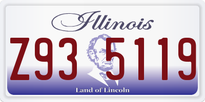 IL license plate Z935119