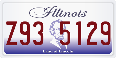IL license plate Z935129