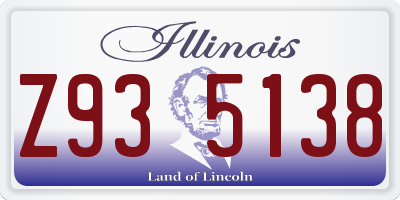 IL license plate Z935138