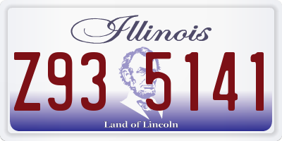 IL license plate Z935141