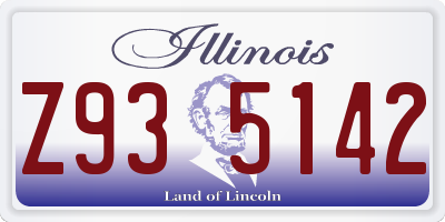 IL license plate Z935142